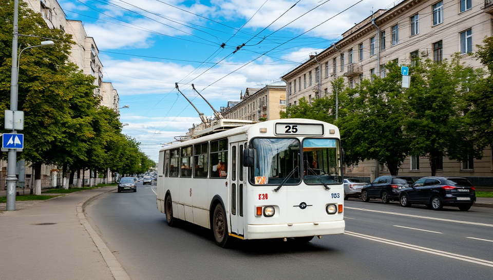 Автобус заменят троллейбусом в областном центре на одном маршруте