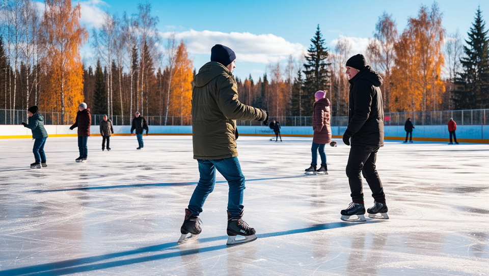 В Полевском готовятся катки. Лыжники ждут еще снега