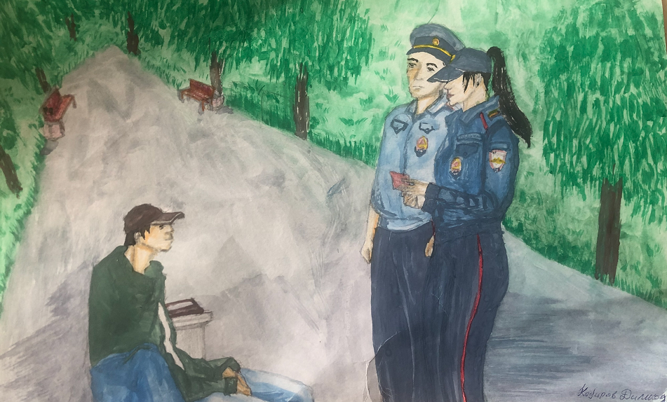 В полевской полиции подвели итоги первого этапа конкурса рисунков.