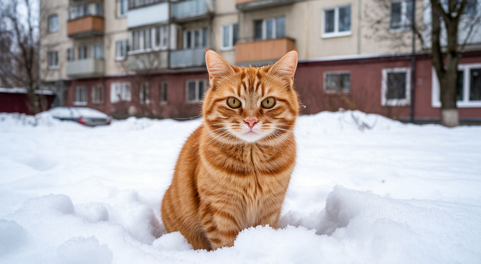 В Полевской пришли снегопады, но ушли морозы