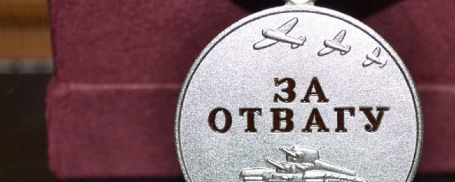 Двум полевчанам вручили медали "За отвагу"